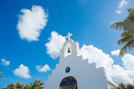 塞班岛旅游蓝天塞班岛的建筑背景