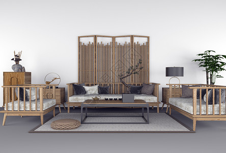 沙发坐垫新中式客厅设计图片