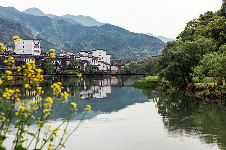 婺源李坑婺源江湾景区高清图片