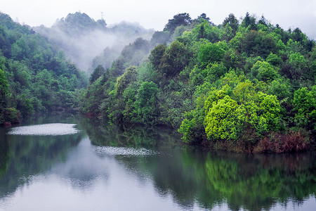 伊思田园山水背景