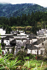 田园山水背景图片