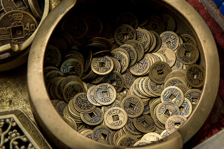 模具开发铜制品古玩钱币背景