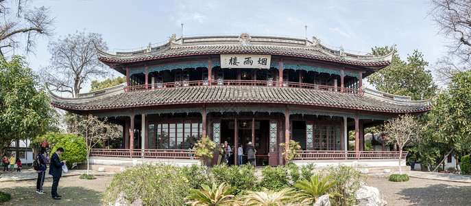 嘉兴南湖烟雨楼高清图片