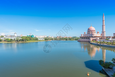 吉隆坡清真寺马来西亚布城城市风光背景