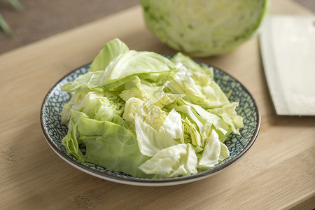 醋溜包菜健康食品卷心菜背景