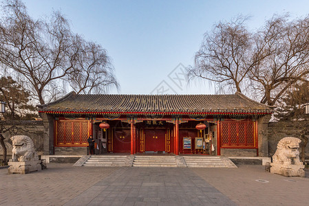 北京大观园风光背景图片