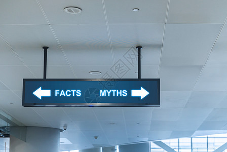 机场指示牌事实与神话设计图片