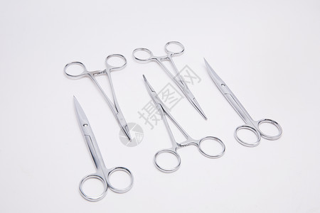 手术钳子医疗器械手术剪刀背景