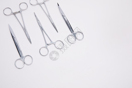 医疗器械手术剪刀背景图片