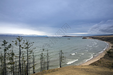 旅行贝加尔湖贝加尔湖秋色背景