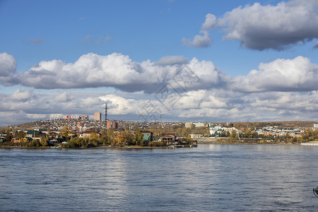 伊尔库斯科城市风光背景图片