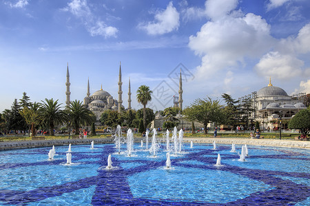 土耳其清真寺土耳其风光背景