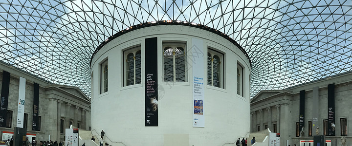 伦敦人大英博物馆背景