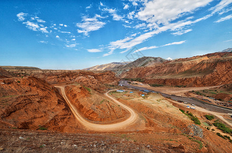 哈努尔新疆努尔加大峡谷背景