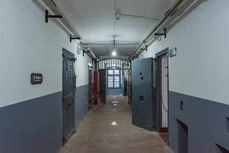 监狱围墙青岛德国监狱旧址背景