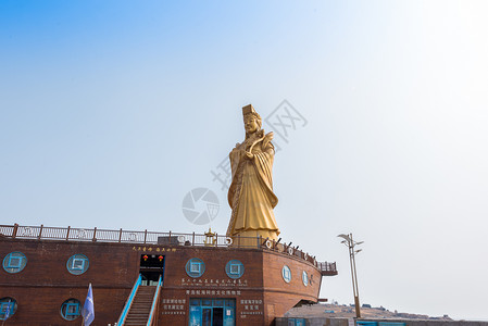 中国水准零点景区黄海高清图片素材