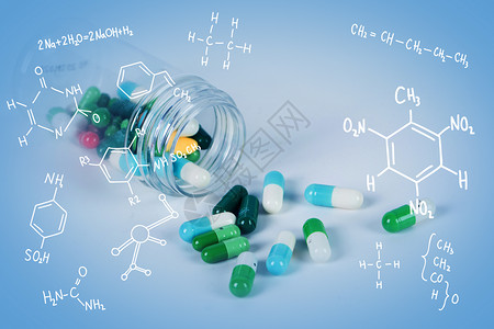 手拿药品背景图片