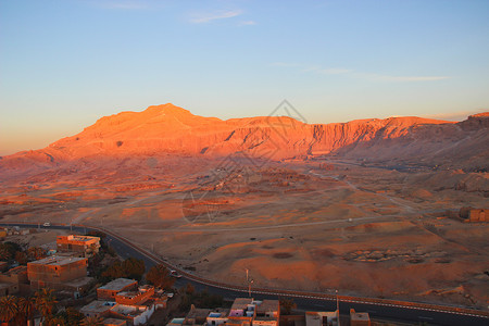 埃及卢克索帝王谷背景图片