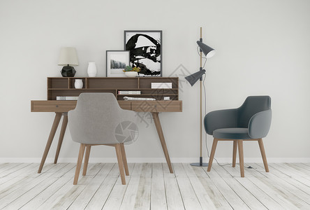 台灯办公桌书桌办公桌设计图片