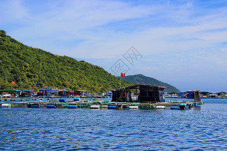 海屋越南芽庄海上人家背景