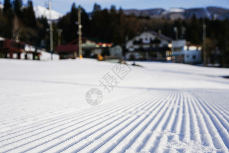 日本滑雪日本八方尾根滑雪场背景