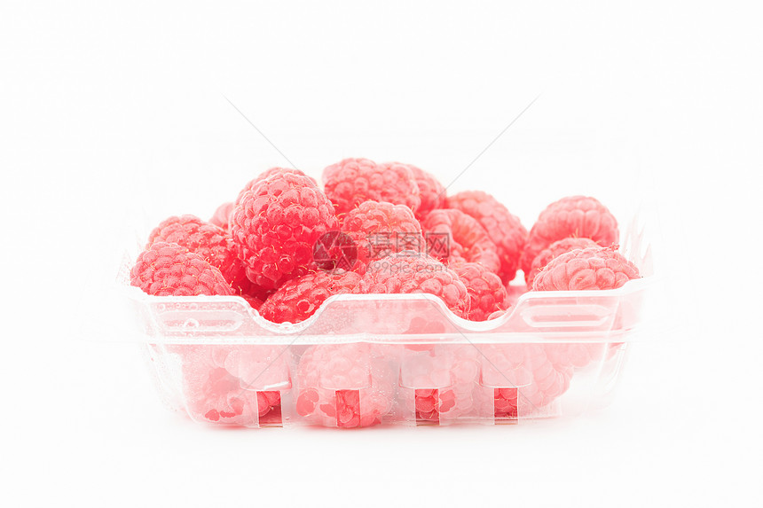 一盒树莓覆盆子图片