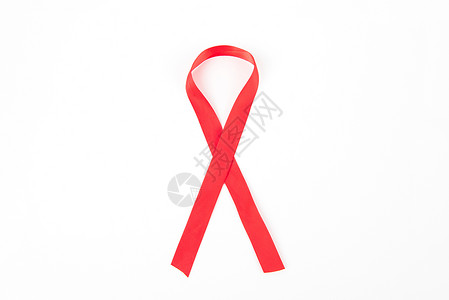 艾滋病女素材红丝带背景