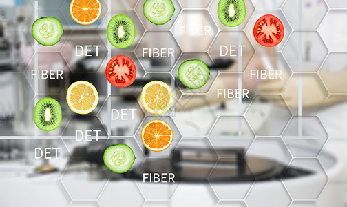绿色食品背景健康饮食生活方式设计图片