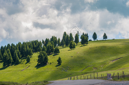 自然山水风景桌面新疆天山牧场美景背景