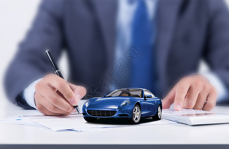 亮蓝色车辆汽车保险设计图片