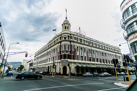 但闹新西兰但尼丁建筑背景