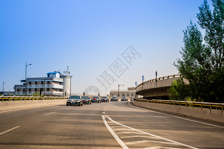 漂亮公路婚礼车队背景