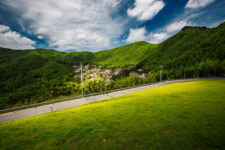 宜居乡村宜居之地背景