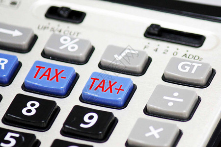 税收增减计算背景图片