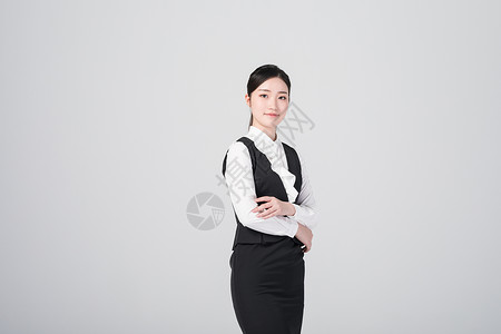 自信职场女性穿着职业正装商务高清图片素材