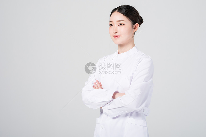 医护人员女护士形象棚拍图片