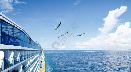 大海大船企业文化背景设计图片