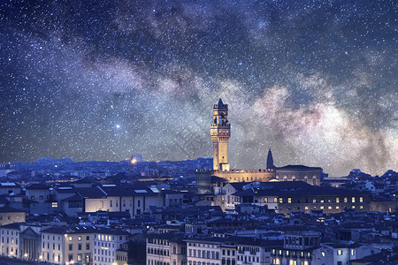 城市夜景星空星空夜景设计图片