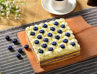 糕点房蓝莓蛋糕背景