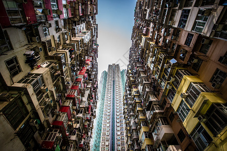 香港鲗鱼涌现代与古典高清图片