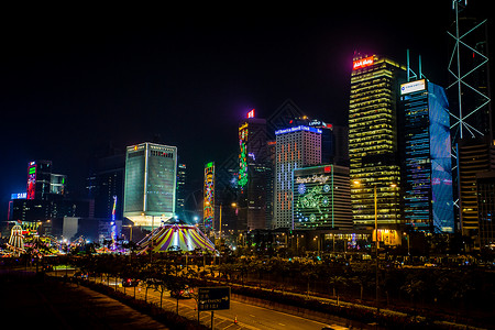 香港夜景背景图片