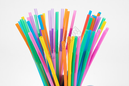吸管素材彩色塑料吸管背景