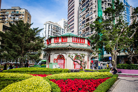 树式澳门中华总商会遗址背景