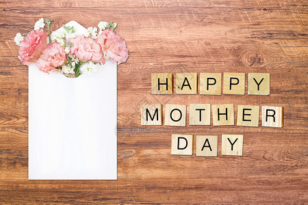 周纪念桌子母亲节快乐木制立方体设计图片