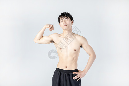 运动男性人像肌肉展示图片