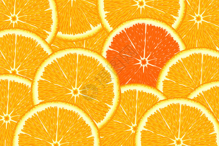 橙子切片与众不同设计图片