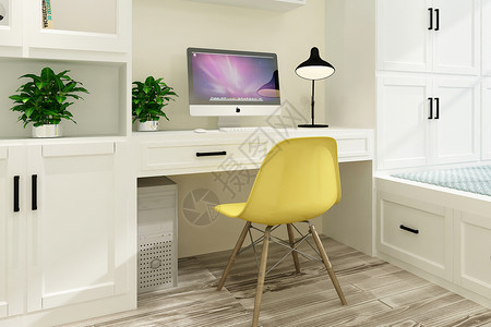 现代家居书桌背景图片