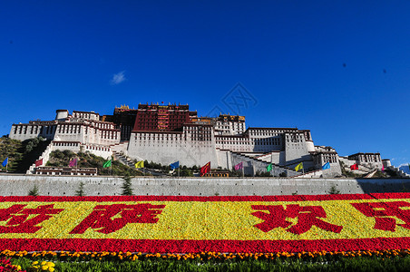 西藏拉萨布达拉宫背景图片