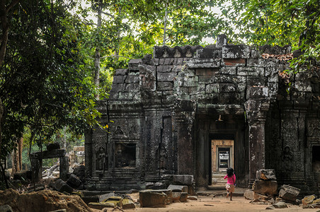 柬埔寨文化柬埔寨吴哥窟背景