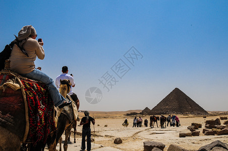 世界十大奇迹建筑埃及开罗金字塔背景